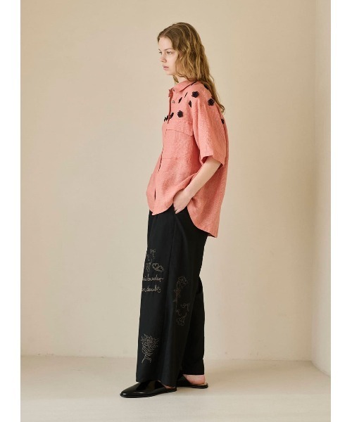 COEL（コエル）の「ヴィンテージ刺繍パンツ（その他パンツ・レディース・アイボリー/ブラック・38/36）」の7枚目の写真