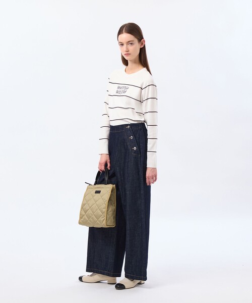 MACKINTOSH PHILOSOPHY(マッキントッシュ フィロソフィー)の「【Buckingham Tote(バッキンガムトート)】ミニ(トートバッグ・レディース・ベージュ/ネイビー・FREE)」の6枚目の写真