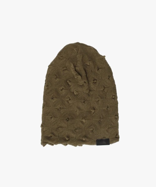 arth(アース)の「arth Ice Cotton Thorn Beanie / アース(ニットキャップ/ビーニー・レディース・ブラック/ワイン/グリーン・FREE)」の2枚目の写真