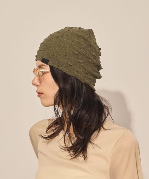 arth(アース)の「arth Ice Cotton Thorn Beanie / アース(ニットキャップ/ビーニー・レディース・ブラック/ワイン/グリーン・FREE)」の13枚目の写真