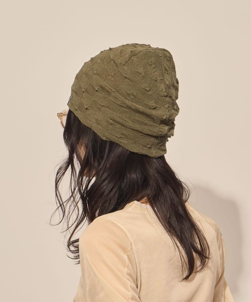 arth(アース)の「arth Ice Cotton Thorn Beanie / アース(ニットキャップ/ビーニー・レディース・ブラック/ワイン/グリーン・FREE)」の14枚目の写真