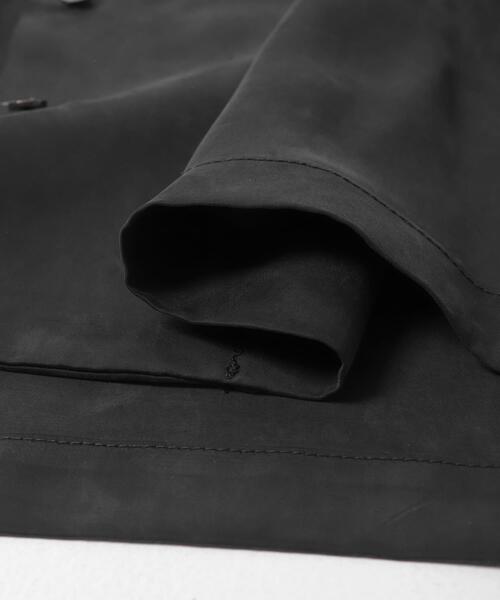 かぐれ（カグレ）の「キュプラオープンカラーシャツ（シャツ/ブラウス・レディース・ネイビー/ブラック・FREE）」の5枚目の写真