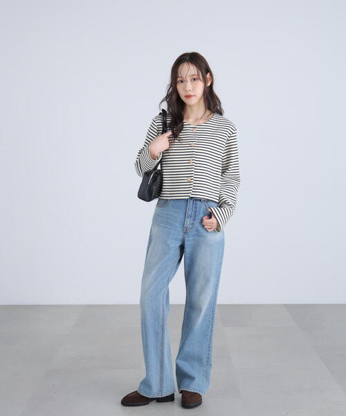 FREE'S MART（フリーズマート）の「◆金ボタンノーカラージャケット（ノーカラージャケット・レディース・ネイビー/ブラック系その他・FREE）」の8枚目の写真