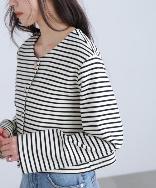 FREE'S MART（フリーズマート）の「◆金ボタンノーカラージャケット（ノーカラージャケット・レディース・ネイビー/ブラック系その他・FREE）」の15枚目の写真