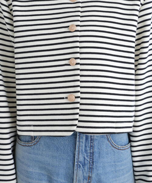 FREE'S MART（フリーズマート）の「◆金ボタンノーカラージャケット（ノーカラージャケット・レディース・ネイビー/ブラック系その他・FREE）」の16枚目の写真