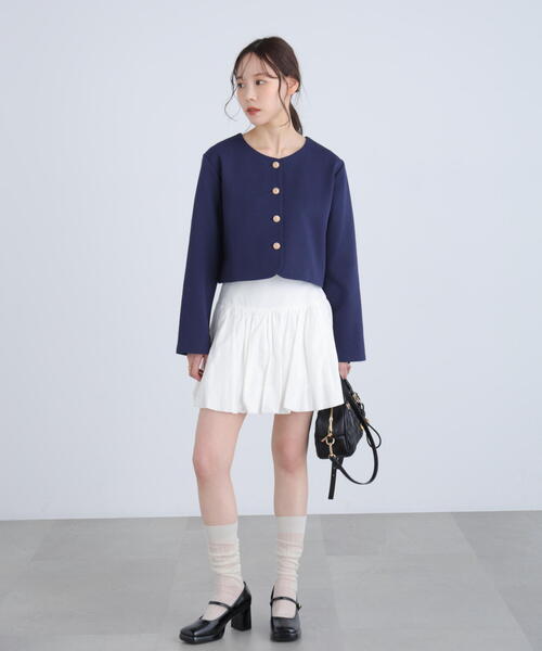 FREE'S MART（フリーズマート）の「◆金ボタンノーカラージャケット（ノーカラージャケット・レディース・ネイビー/ブラック系その他・FREE）」の19枚目の写真