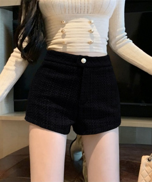 おしゃれスタ(オシャレスタ)の「きれいめツイードショートパンツ(その他パンツ・レディース・ブラック/ホワイト/キャメル/レッド・S/M/L)」の14枚目の写真