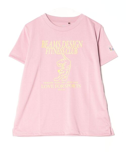 TIGORA by BEAMS DESIGN（ティゴラバイビームスデザイン）の「ティゴラ ビームス TIGORA by BEAMS DESIGN フィットネスグラフィックTシャツ（Tシャツ/カットソー・レディース・ピンク/グリーン/ブルーグレー・XL/L/M/S）」の7枚目の写真