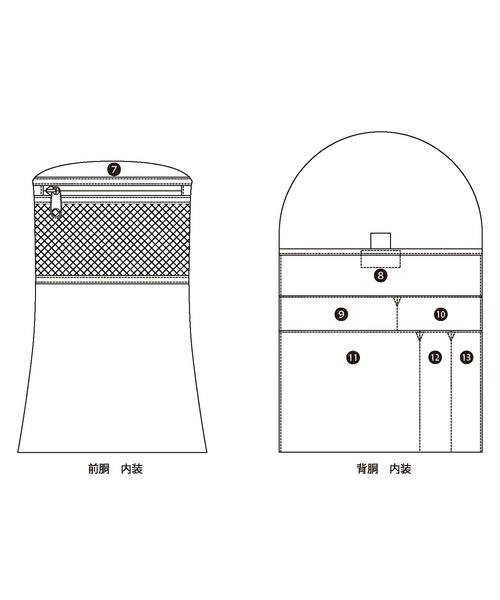 BARNYARDSTORM（バンヤードストーム）の「BARNYARDSTORM / キレイめ2roomsリュック（バックパック/リュック・レディース・ブラック/モカ・FREE）」の19枚目の写真