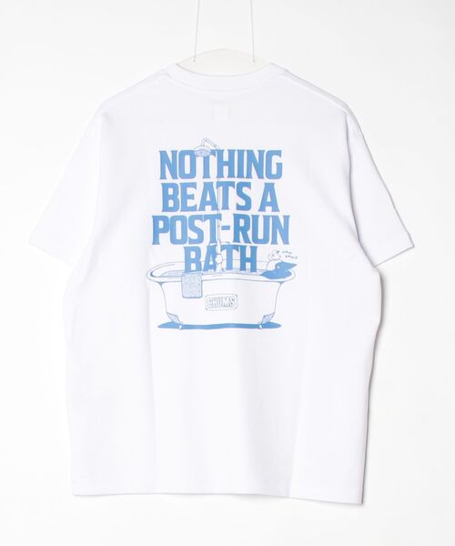CHUMS(チャムス)の「CHUMS/チャムス COTTON DRY Post-Run Bath Pocket TEE(Tシャツ/カットソー・メンズ・ブラック/ホワイト・L/M/S)」の3枚目の写真