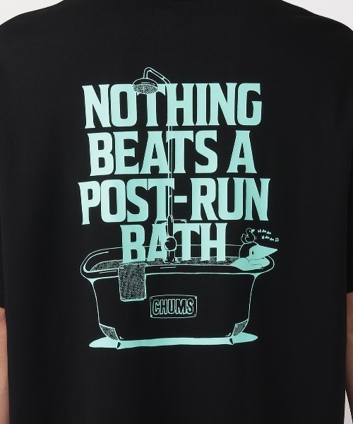CHUMS(チャムス)の「CHUMS/チャムス COTTON DRY Post-Run Bath Pocket TEE(Tシャツ/カットソー・メンズ・ブラック/ホワイト・L/M/S)」の11枚目の写真