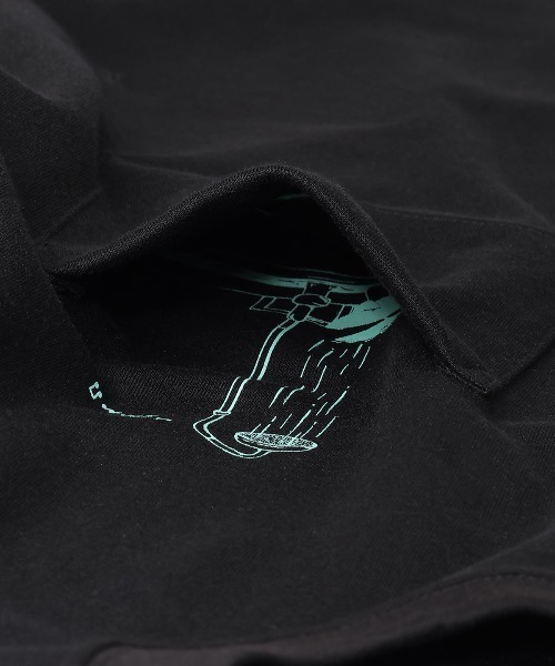 CHUMS(チャムス)の「CHUMS/チャムス COTTON DRY Post-Run Bath Pocket TEE(Tシャツ/カットソー・メンズ・ブラック/ホワイト・L/M/S)」の9枚目の写真
