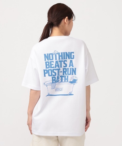 CHUMS(チャムス)の「CHUMS/チャムス COTTON DRY Post-Run Bath Pocket TEE(Tシャツ/カットソー・メンズ・ブラック/ホワイト・L/M/S)」の13枚目の写真