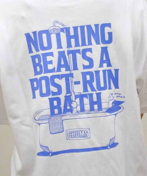 CHUMS(チャムス)の「CHUMS/チャムス COTTON DRY Post-Run Bath Pocket TEE(Tシャツ/カットソー・メンズ・ブラック/ホワイト・L/M/S)」の19枚目の写真