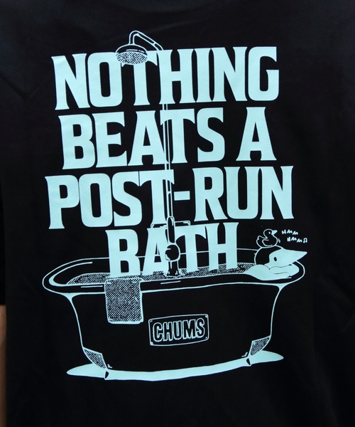 CHUMS(チャムス)の「CHUMS/チャムス COTTON DRY Post-Run Bath Pocket TEE(Tシャツ/カットソー・メンズ・ブラック/ホワイト・L/M/S)」の16枚目の写真