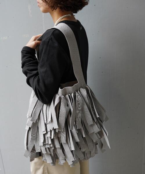 ADD CULUMN（アドカラム）の「ADD CULUMN(アドカラム) MOP ONESHLD（トートバッグ・レディース・ブラック/グレー・F）」の10枚目の写真