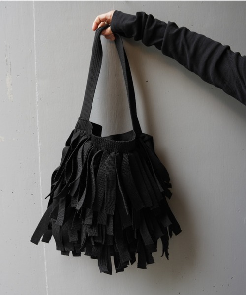 ADD CULUMN（アドカラム）の「ADD CULUMN(アドカラム) MOP ONESHLD（トートバッグ・レディース・ブラック/グレー・F）」の2枚目の写真