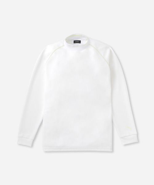 Saturdays Golf(サタデーズゴルフ)の「LS Mock Neck Shirt(Tシャツ/カットソー・メンズ・ホワイト/ブラック・XL/S/M/L)」の1枚目の写真