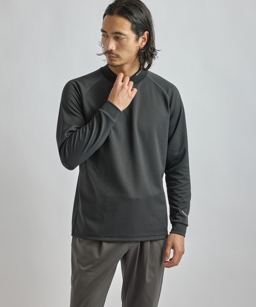 Saturdays Golf(サタデーズゴルフ)の「LS Mock Neck Shirt(Tシャツ/カットソー・メンズ・ホワイト/ブラック・XL/S/M/L)」の3枚目の写真
