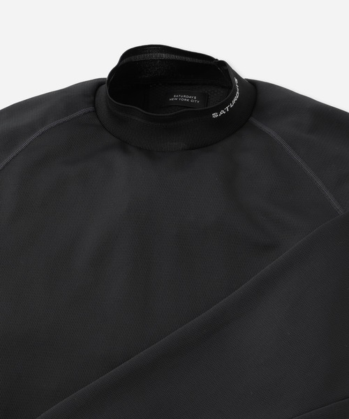 Saturdays Golf(サタデーズゴルフ)の「LS Mock Neck Shirt(Tシャツ/カットソー・メンズ・ホワイト/ブラック・XL/S/M/L)」の13枚目の写真