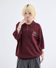 Remember.（リメンバー）の「スノーネップ半袖ニットポロシャツ / Snow Nep Halfsleeve Knit Polo Shirt（ポロシャツ）」