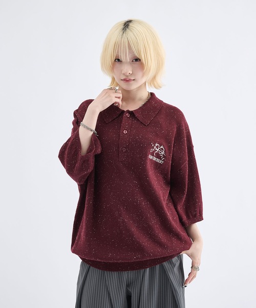 スノーネップ半袖ニットポロシャツ / Snow Nep Halfsleeve Knit Polo