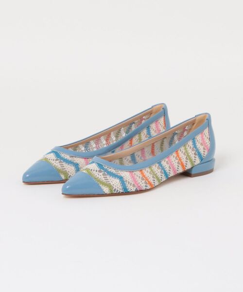 FABIO RUSCONI（ファビオルスコーニ）の「【FABIO RUSCONI】ポインテッドトウメッシュパンプス(F61516)（パンプス・レディース・シルバー系その他/ブルー系その他・37/36/39/38/35）」の6枚目の写真