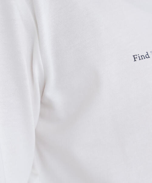 NATURAL BEAUTY BASIC（ナチュラルビューティーベーシック）の「◇メッセージロゴＴシャツ（Tシャツ/カットソー・レディース・オフホワイト/チャコールグレー/ベージュ・FREE）」の19枚目の写真