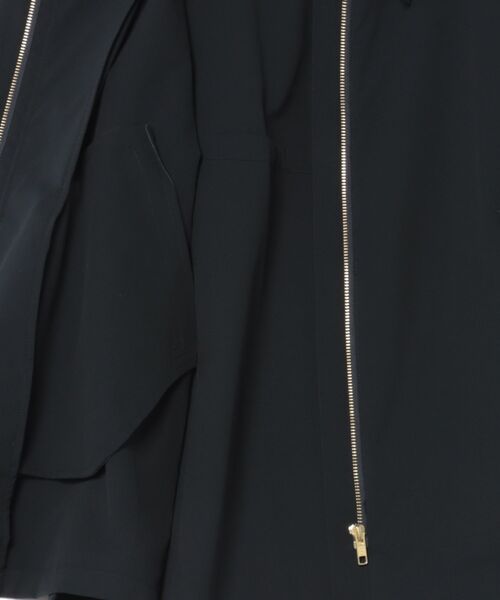 STRAWBERRY-FIELDS（ストロベリーフィールズ）の「2wayサーブルクロス撥水（マウンテンパーカー・レディース・ネイビー/ブラウン/サックスブルー・2）」の5枚目の写真