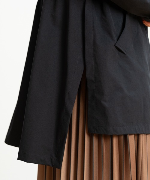 STRAWBERRY-FIELDS（ストロベリーフィールズ）の「2wayサーブルクロス撥水（マウンテンパーカー・レディース・ネイビー/ブラウン/サックスブルー・2）」の21枚目の写真