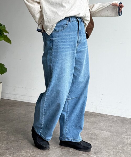 CPCM(シーピーシーエム)の「レースバレルデニム(デニムパンツ・レディース・ブルー/ネイビー/ブルー系その他・SMALL/MEDIUM)」の7枚目の写真