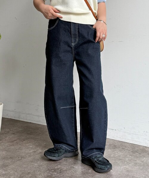 CPCM(シーピーシーエム)の「レースバレルデニム(デニムパンツ・レディース・ブルー/ネイビー/ブルー系その他・SMALL/MEDIUM)」の9枚目の写真