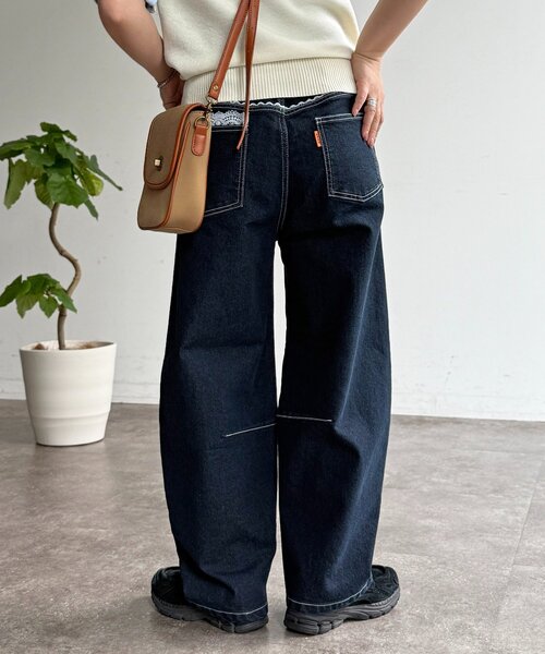 CPCM(シーピーシーエム)の「レースバレルデニム(デニムパンツ・レディース・ブルー/ネイビー/ブルー系その他・SMALL/MEDIUM)」の11枚目の写真