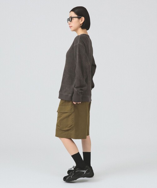 Ray BEAMS（レイビームス）の「カーゴ ハーフ パンツ（カーゴパンツ・レディース・オリーブ/ブラック・1/0）」の12枚目の写真