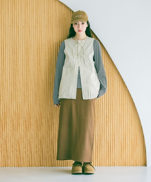 niko and...（ニコアンド）の「コットンヘンリーネックプルオーバー（Tシャツ/カットソー・レディース・レッド/ライトブルー/ネイビー・FREE）」の11枚目の写真