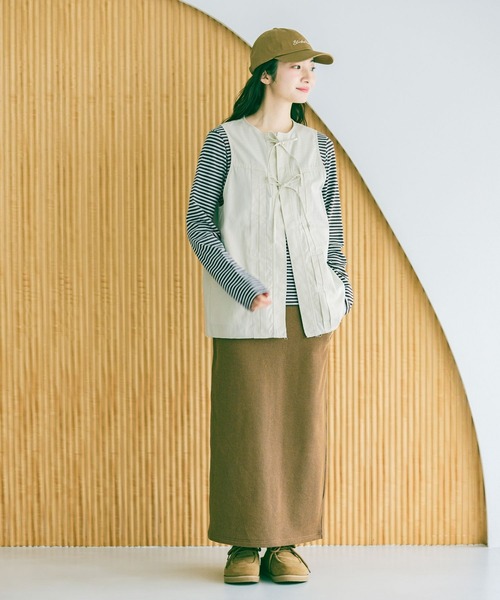 niko and...（ニコアンド）の「コットンヘンリーネックプルオーバー（Tシャツ/カットソー・レディース・レッド/ライトブルー/ネイビー・FREE）」の12枚目の写真