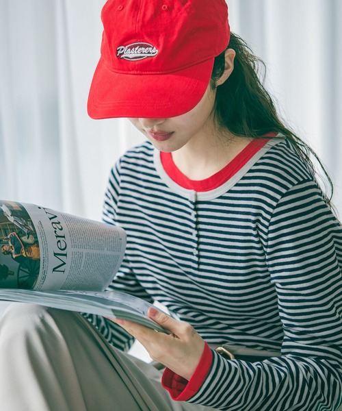 niko and...（ニコアンド）の「コットンヘンリーネックプルオーバー（Tシャツ/カットソー・レディース・レッド/ライトブルー/ネイビー・FREE）」の20枚目の写真