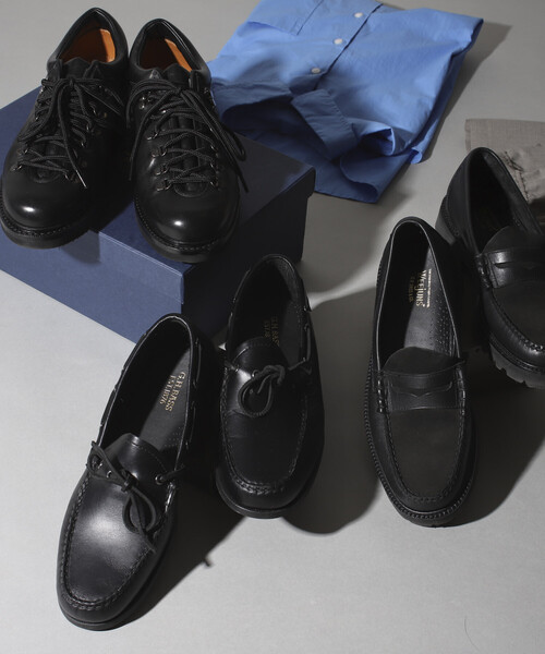 G.H.BASS（ジーエイチバス）の「G.H.BASS/ジーエイチバス 販路限定 CAMP MOC DECKER SOFT / BA12001A (25cm～28cmサイズ展開)（モカシン/デッキシューズ・メンズ・ブラック・8/7/10/9）」の8枚目の写真