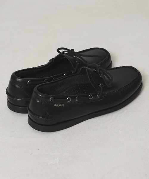 G.H.BASS（ジーエイチバス）の「G.H.BASS/ジーエイチバス 販路限定 CAMP MOC DECKER SOFT / BA12001A (25cm～28cmサイズ展開)（モカシン/デッキシューズ・メンズ・ブラック・8/7/10/9）」の12枚目の写真