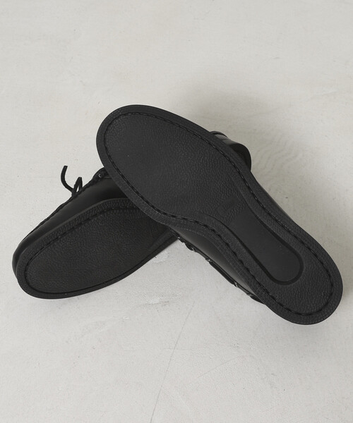 G.H.BASS（ジーエイチバス）の「G.H.BASS/ジーエイチバス 販路限定 CAMP MOC DECKER SOFT / BA12001A (25cm～28cmサイズ展開)（モカシン/デッキシューズ・メンズ・ブラック・8/7/10/9）」の4枚目の写真
