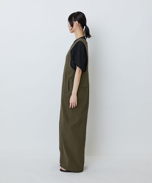LOISIR(ロワズィール)の「【MTサイズ有り】グランジコットンポプリンオールインワン(サロペット/オーバーオール・レディース・ベージュ/ブラウン・M/MT)」の15枚目の写真