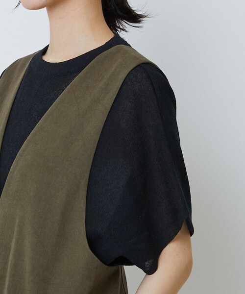 LOISIR(ロワズィール)の「【MTサイズ有り】グランジコットンポプリンオールインワン(サロペット/オーバーオール・レディース・ベージュ/ブラウン・M/MT)」の19枚目の写真