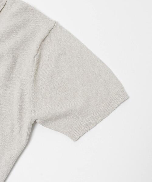 URBAN RESEARCH（アーバンリサーチ）の「SILK NOIL SKIPPER POLO（ポロシャツ・メンズ・ホワイト系その他/ブラック・MEDIUM/LARGE）」の16枚目の写真