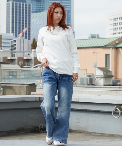 HANES(ヘインズ)の「【入庫禁止】Hanes/ヘインズ T-SHIRTS 7.0oz クルーネック ロングスリーブTシャツ 秋 秋服 2026年秋冬(Tシャツ/カットソー・メンズ・ブラック/ホワイト・M/L/XL)」の7枚目の写真