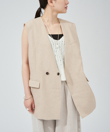 VERMEIL par iena | Clean Linen ベスト(ベスト)