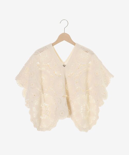 le.coeur blanc(ルクールブラン)の「TORRAZZO DONNAクロシェレースブラウス(シャツ/ブラウス・レディース・ブラック/アイボリー・38)」の2枚目の写真