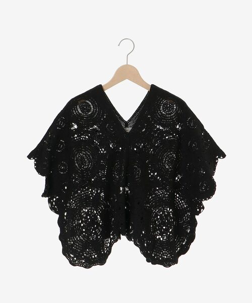 le.coeur blanc(ルクールブラン)の「TORRAZZO DONNAクロシェレースブラウス(シャツ/ブラウス・レディース・ブラック/アイボリー・38)」の3枚目の写真