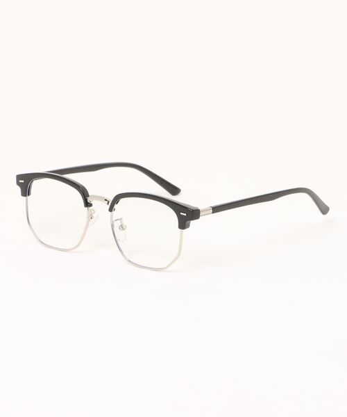 Burner（バーナー）の「【BLUR GLASS（ブラー・グラス）】ブルーライトカット　ボストン　伊達メガネ blu-gls-26-10（メガネ・メンズ・ブラック/グレー/ブラック系その他・FREE）」の2枚目の写真