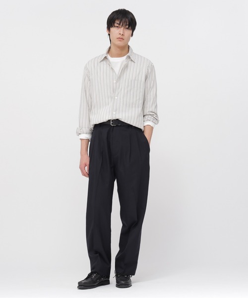 COTTON SILK STRIPE（シャツ/ブラウス）｜MARGARET HOWELL