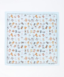 Ben Lenovitz（ベンレノビッツ）の「【City Ambient Products別注】Ben Lenovitz: DOG CAT ハンカチーフ（ハンカチ/ハンドタオル）」